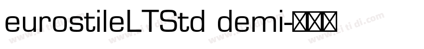 eurostileLTStd demi字体转换